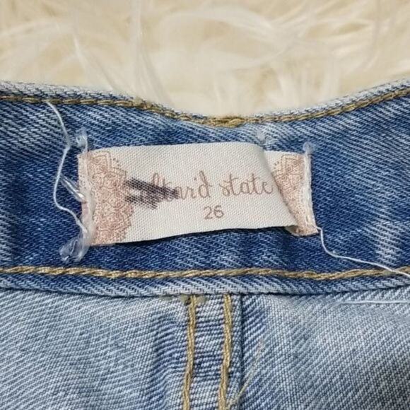 NWT Altar'd State Denim Embroidered Mini Skirt - Picture 4 of 5